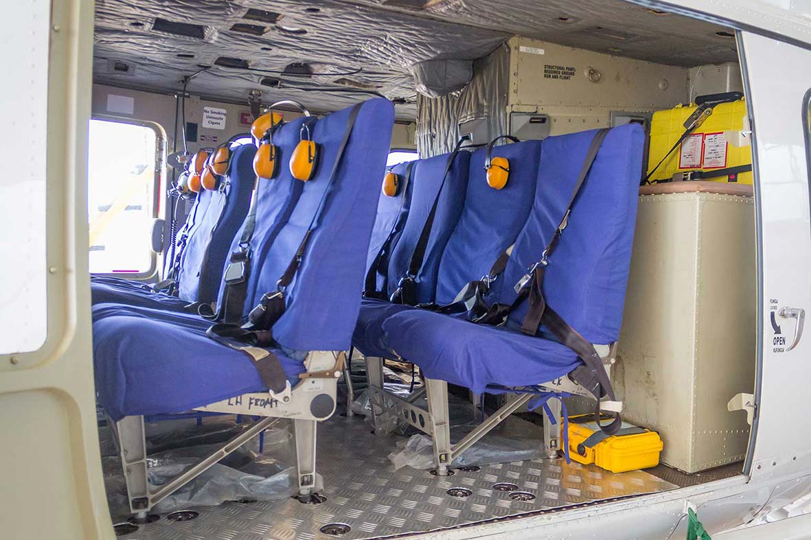 Bell 412 cabin interior