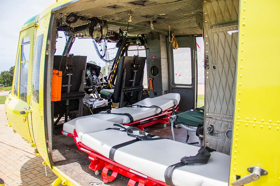 Bell 412 medevac configuration