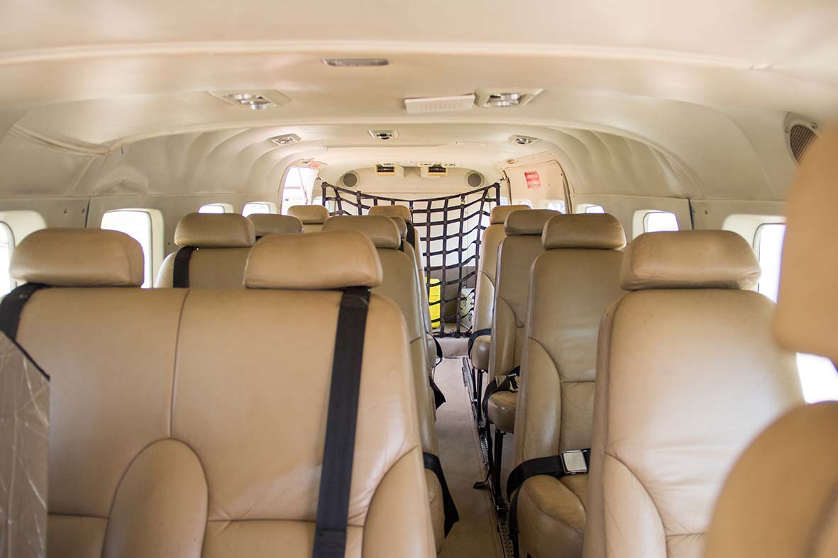 Cessna Caravan C208EX cabin interior